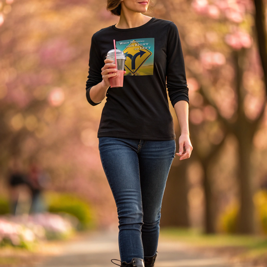 Go left - Womens Long Sleeve Tee