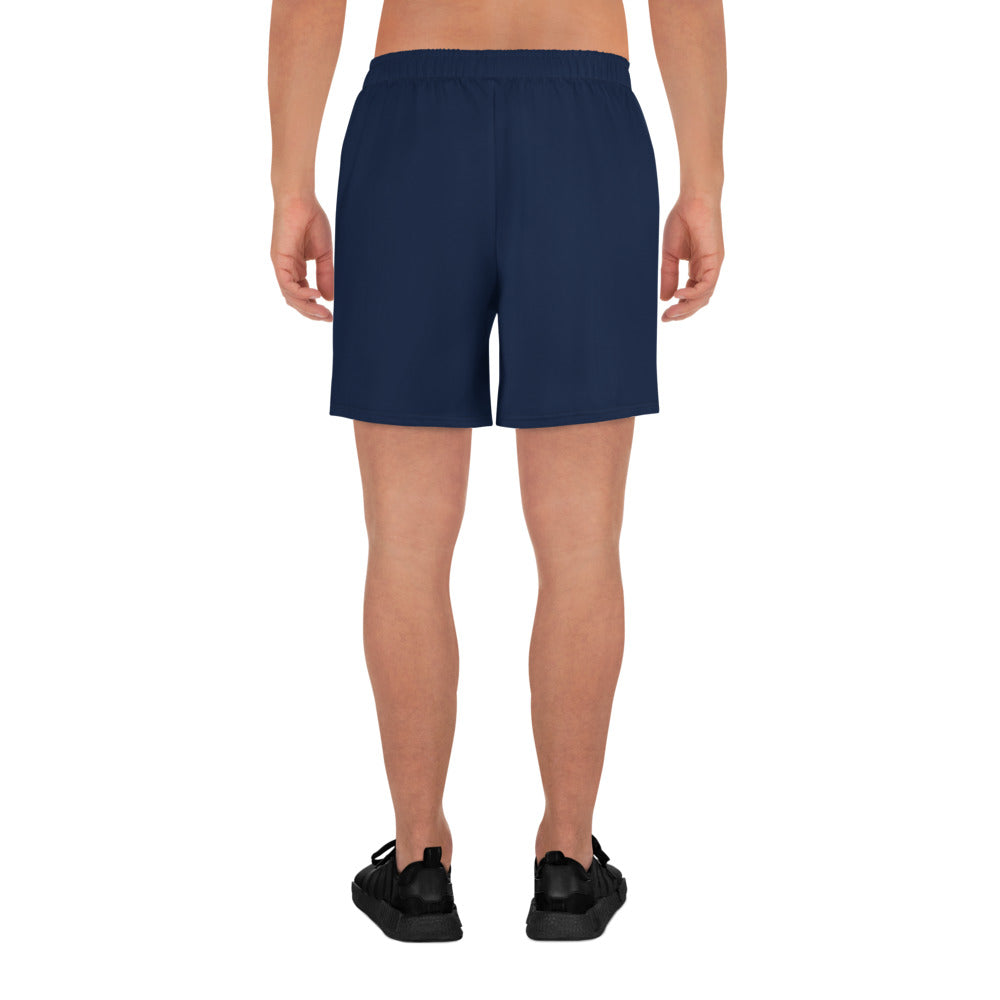 Mens Athletic Shorts - Navy Blue with Black Kookaburra logo