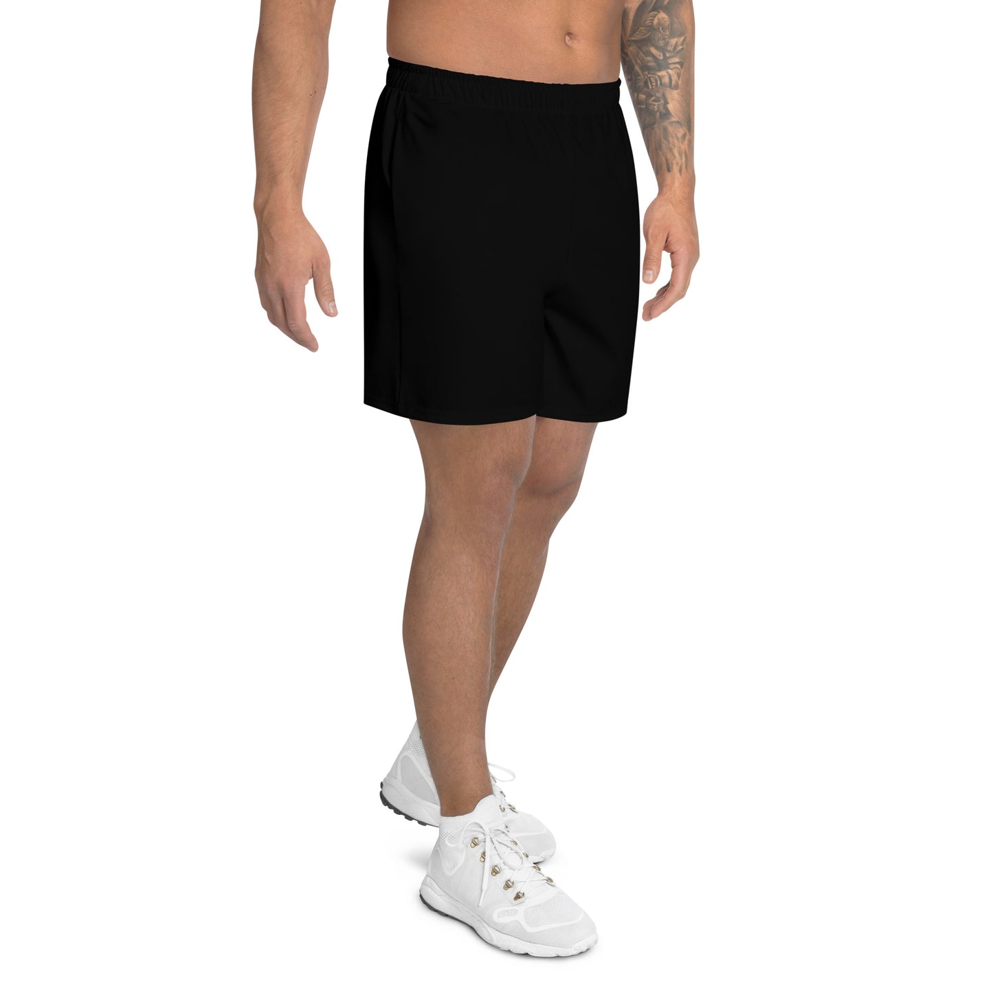 Mens Athletic Shorts - Black with Dark Red Kookaburra logo