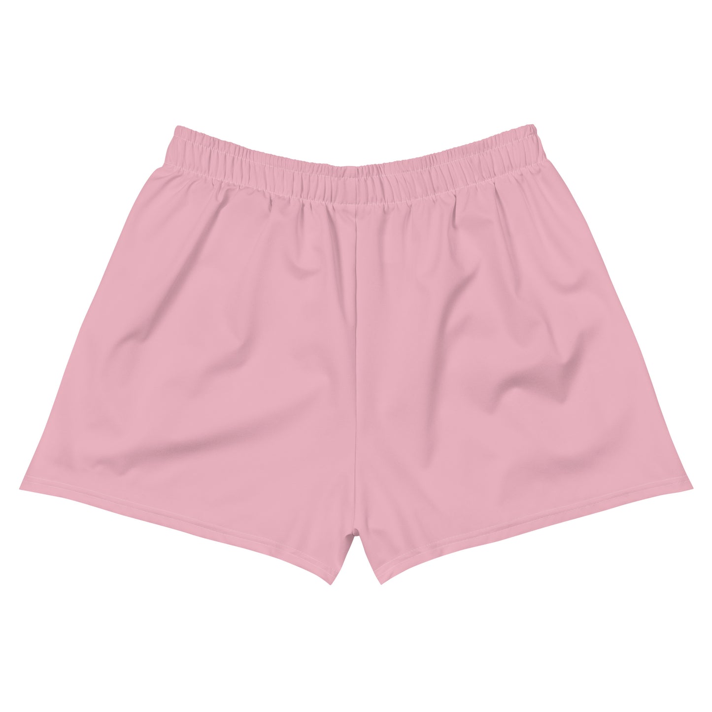 Womens Recycled Athletic Shorts - Pink with Blue kookaburra logo