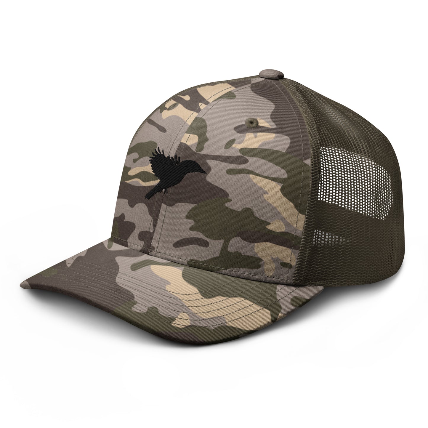 Trucker Cap - Camouflage with Black kookaburra logo