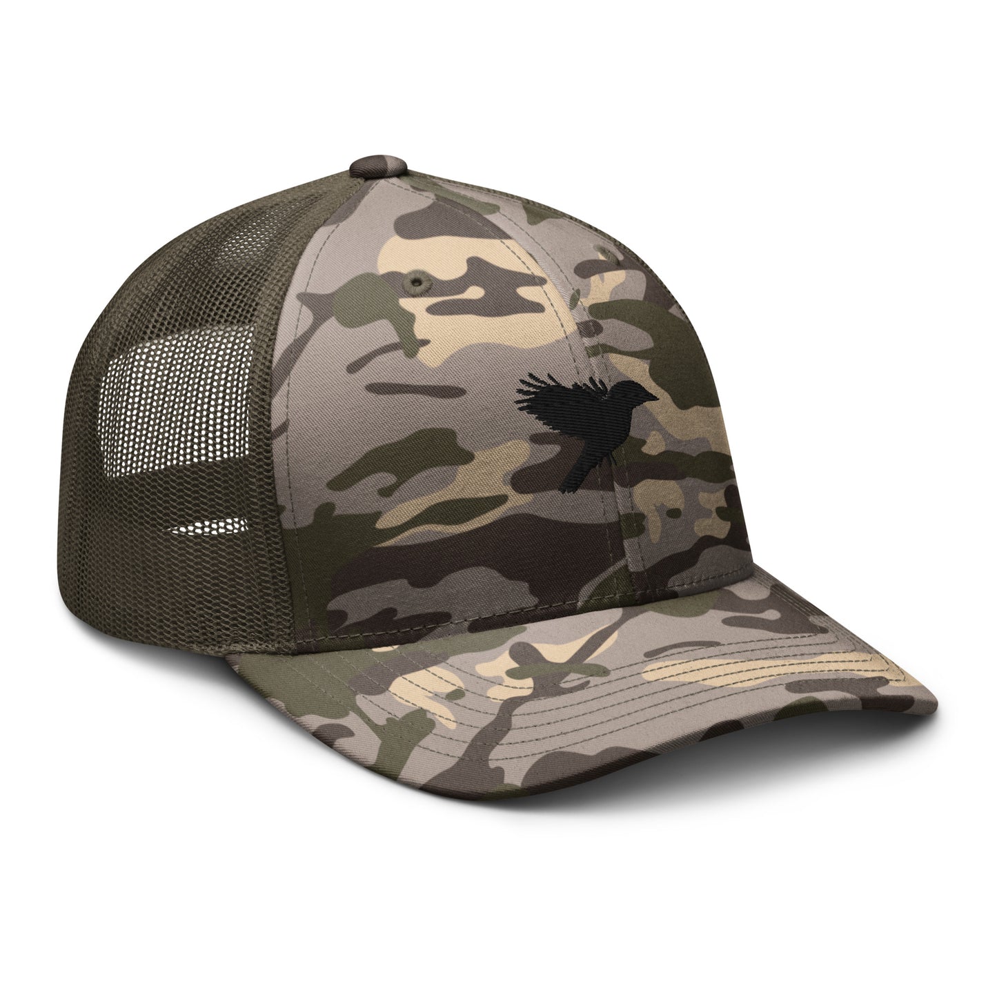 Trucker Cap - Camouflage with Black kookaburra logo