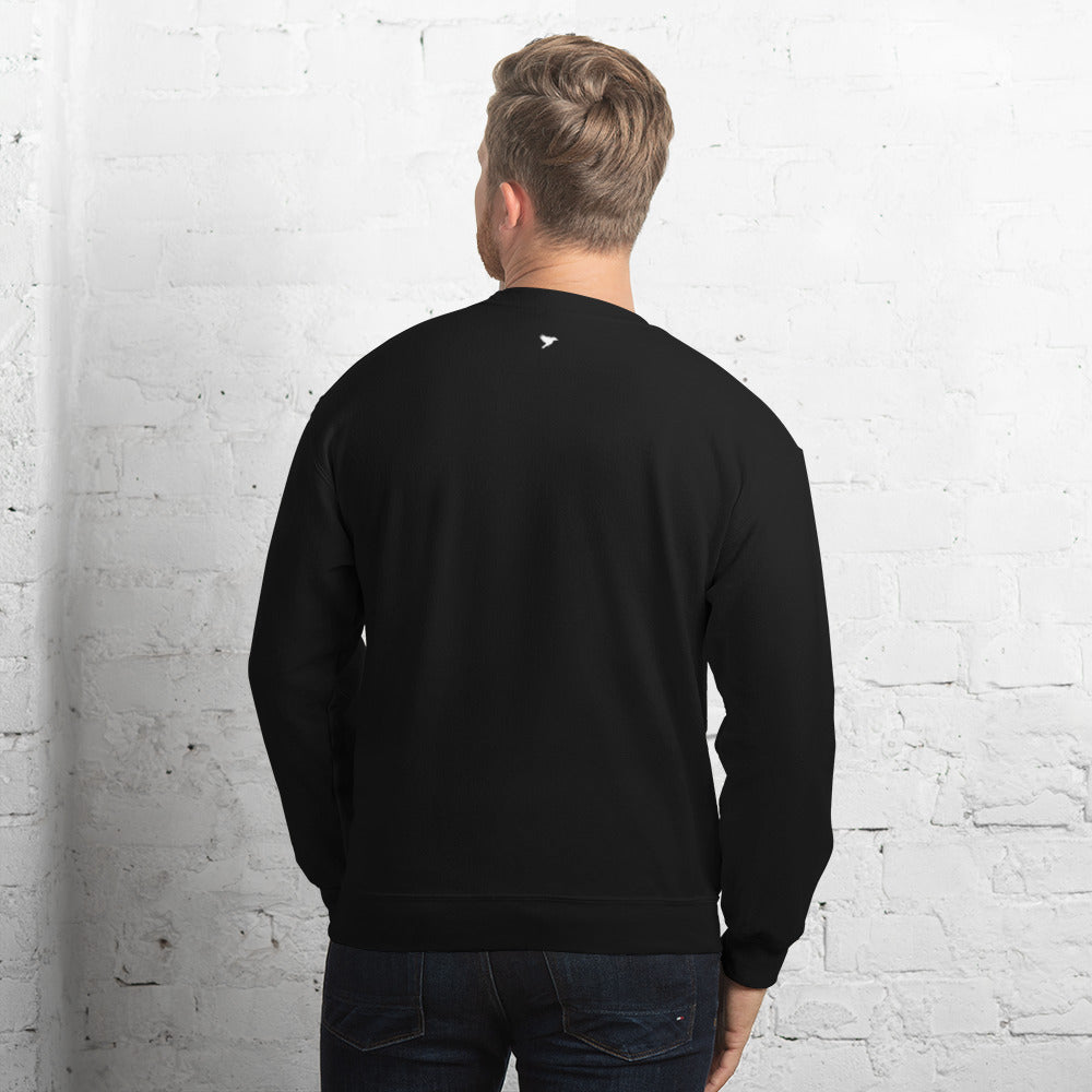 Volume control - White Text - Mens Sweatshirt