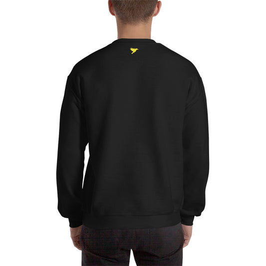 Fashion is pain - Yellow Text - Mens Sweatshirt