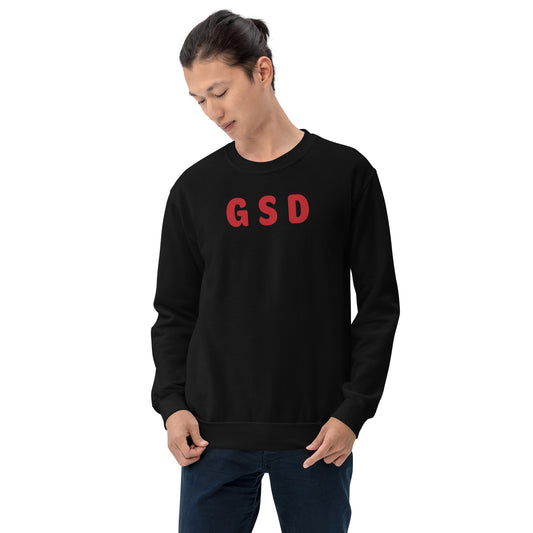 GSD - Red Text - Mens Sweatshirt