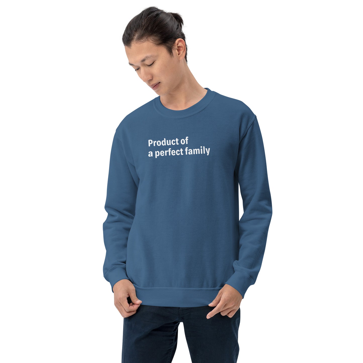 Product of - White Text - Mens Sweatshirt