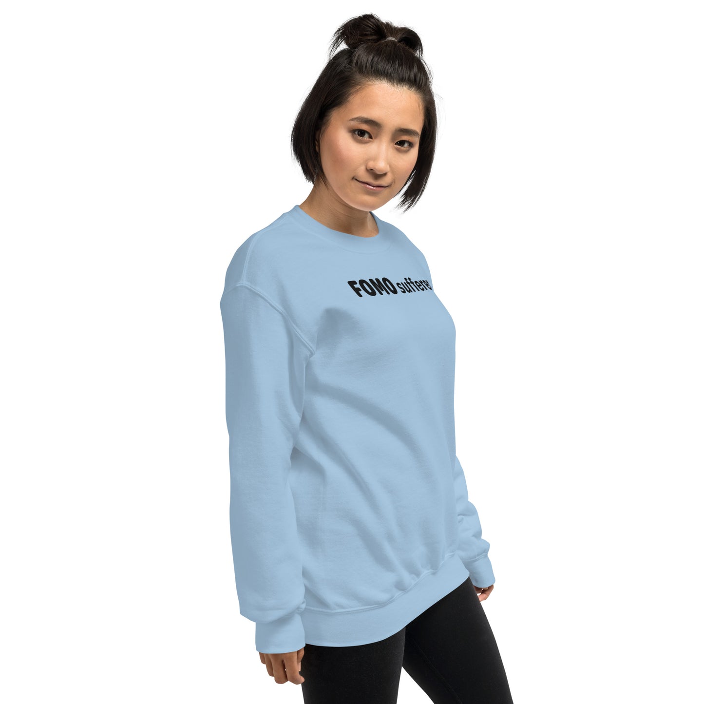 FOMO sufferer - Black Text - Womens Sweatshirt