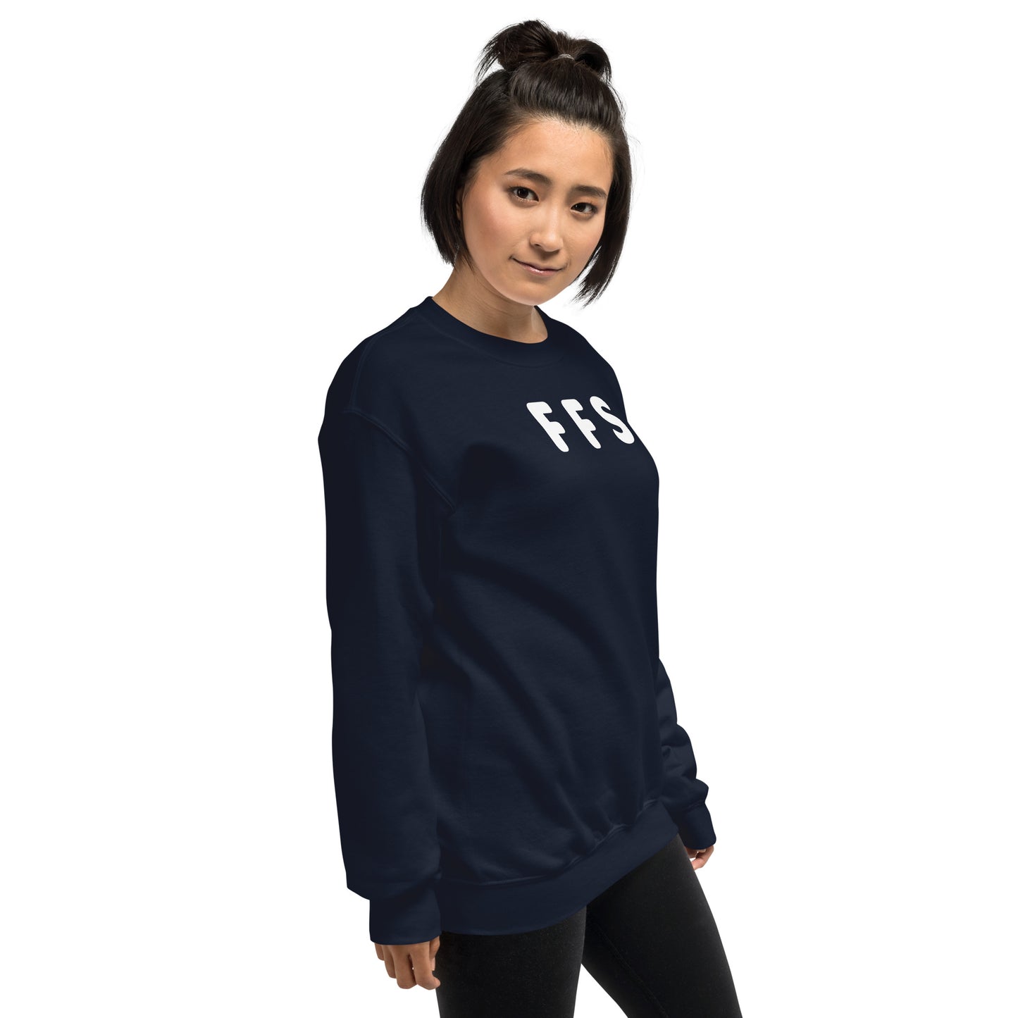 FFS - White Text - Womens Sweatshirt