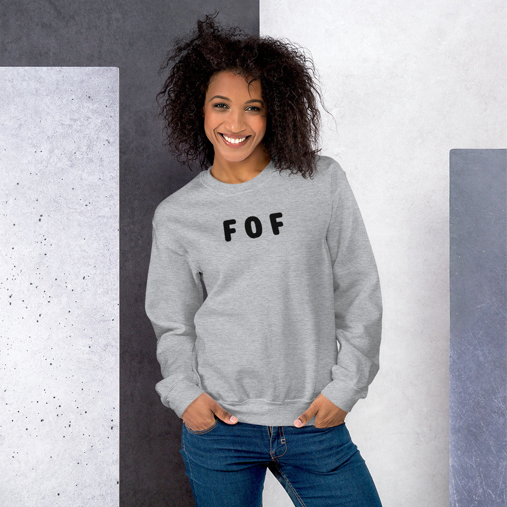 FOF - Black Text - Womens Sweatshirt