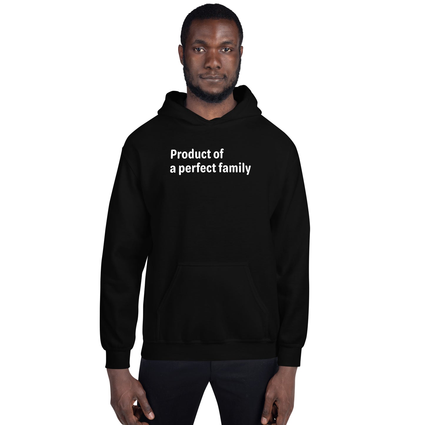 Product of - White text - Mens Hoodie