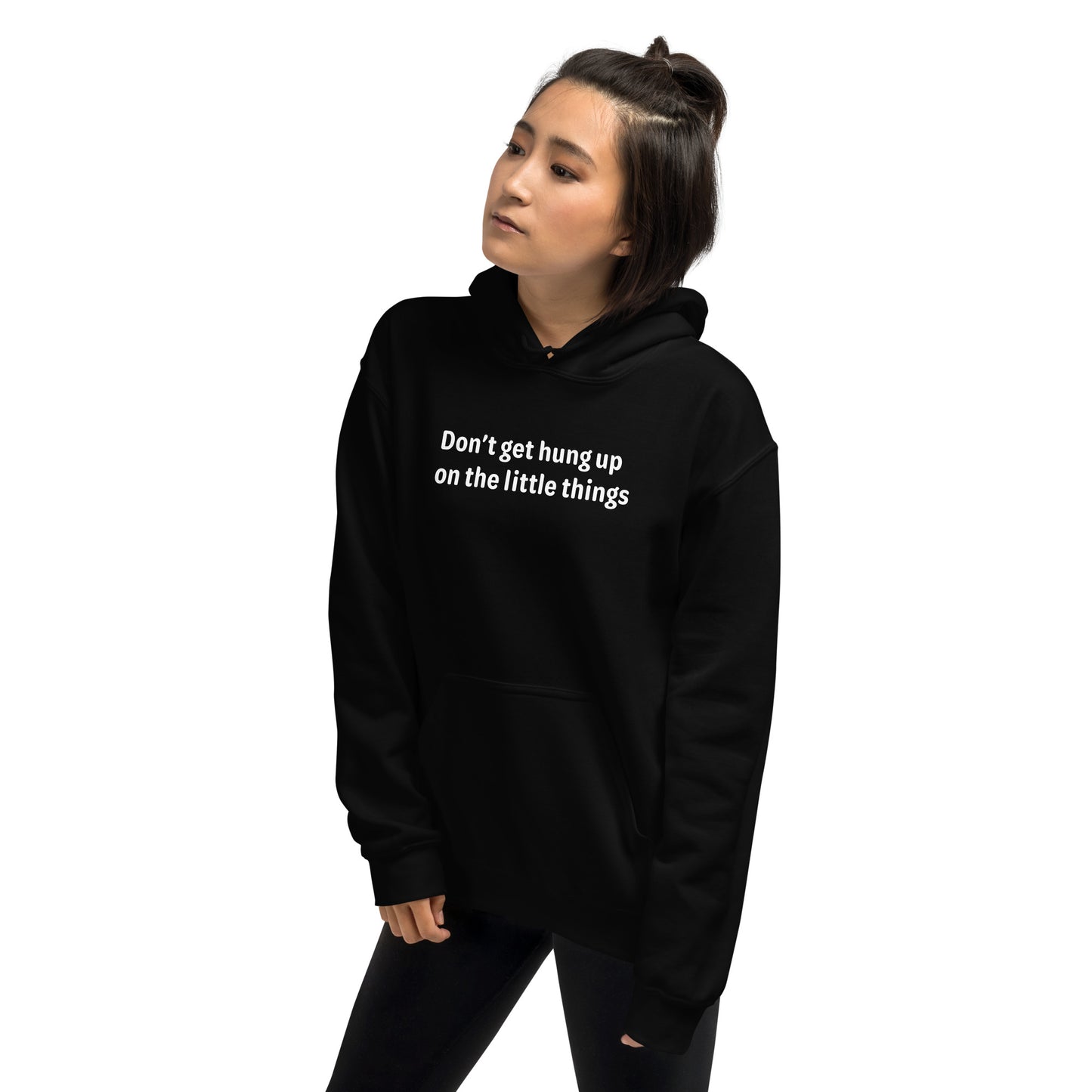 Little things - White text - Womens Hoodie