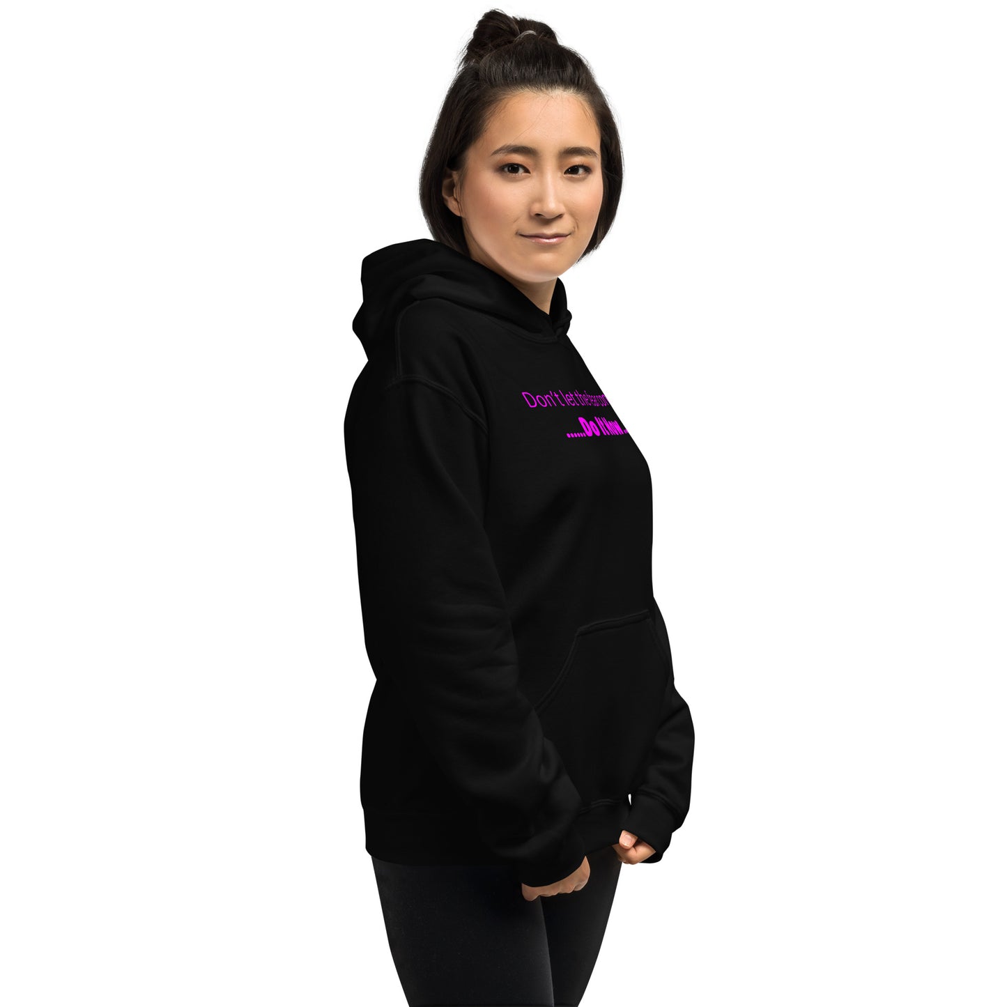 Fear - Magenta text - Womens hoodie