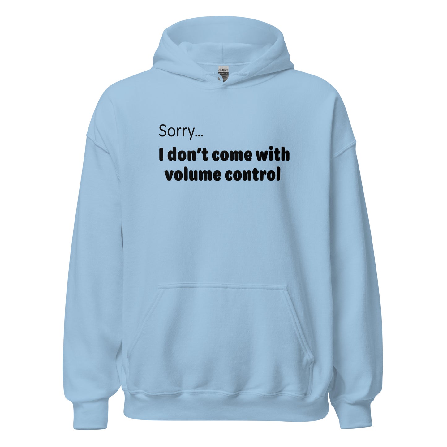 Volume control - Black Text - Mens Hoodie