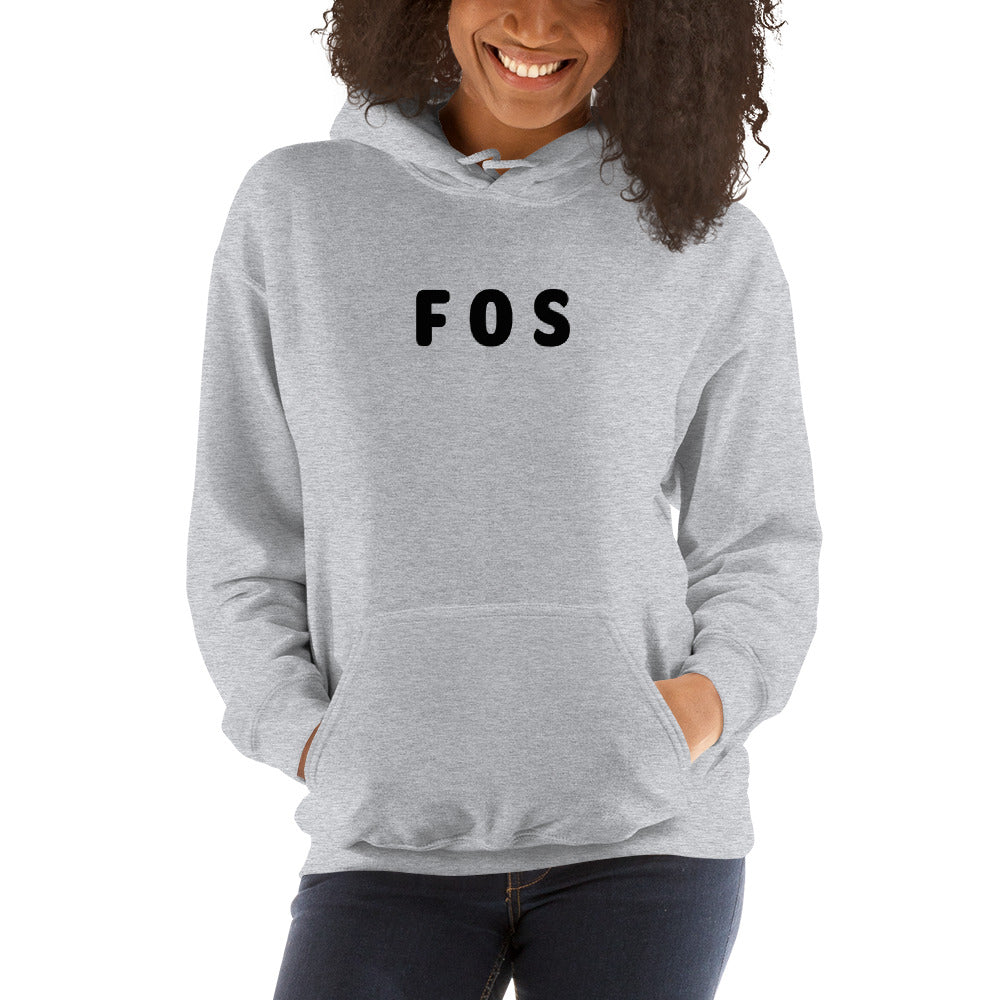 FOS - Black Text - Womens Hoodie