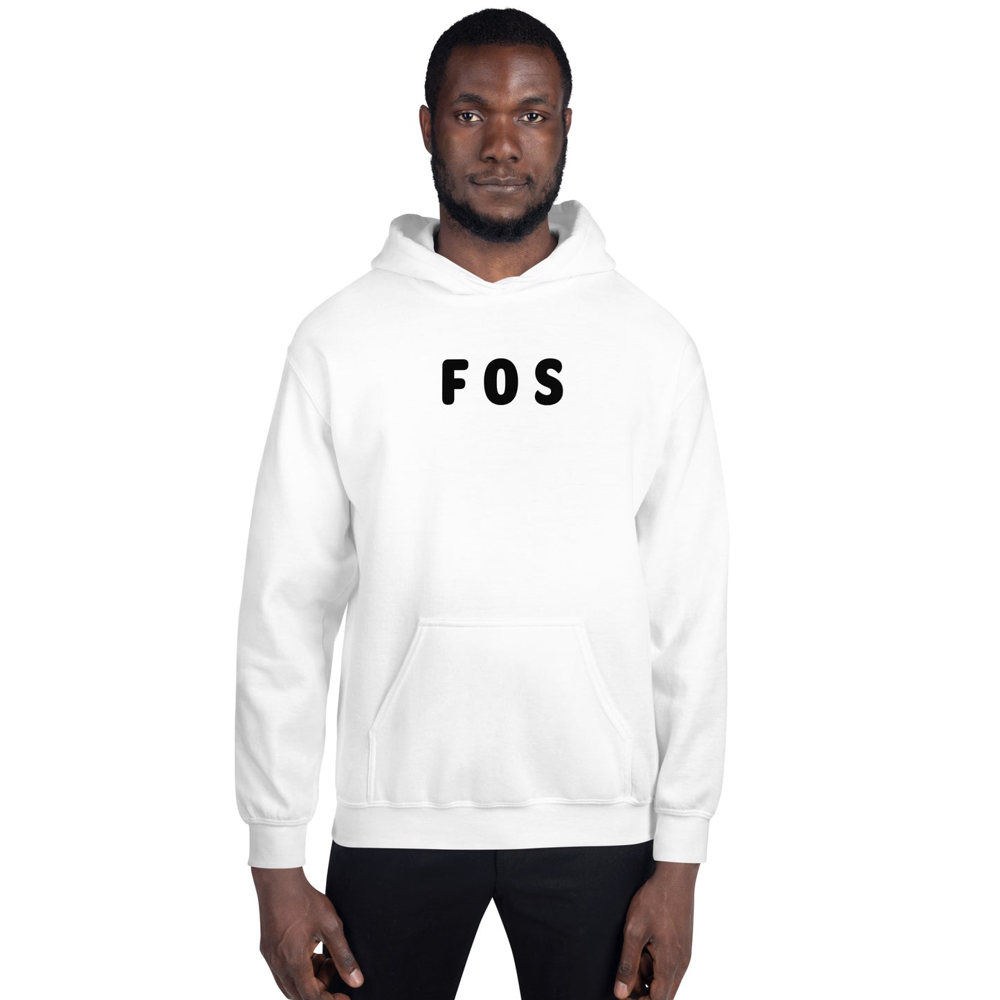 FOS - Black Text - Mens Hoodie