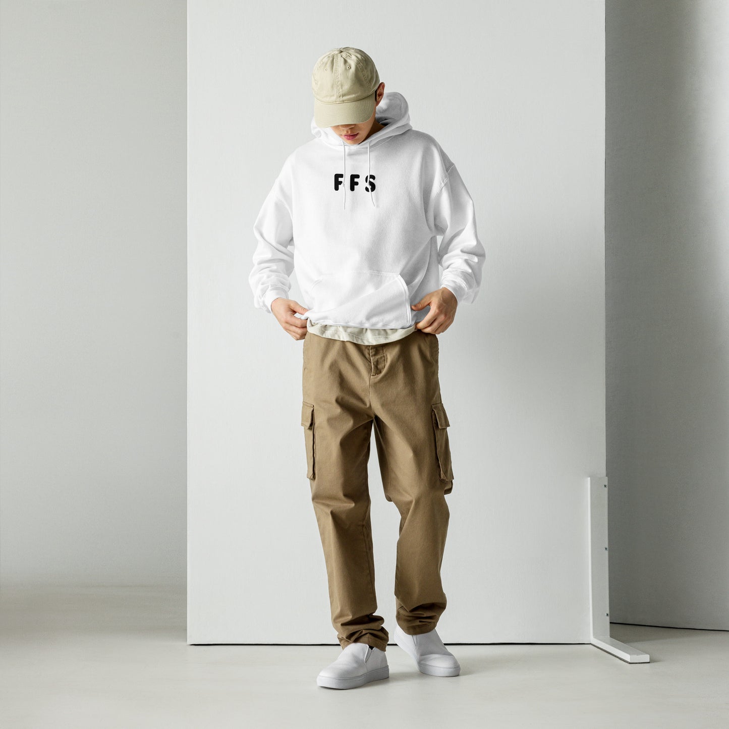 FFS - Black Text - Mens Hoodie