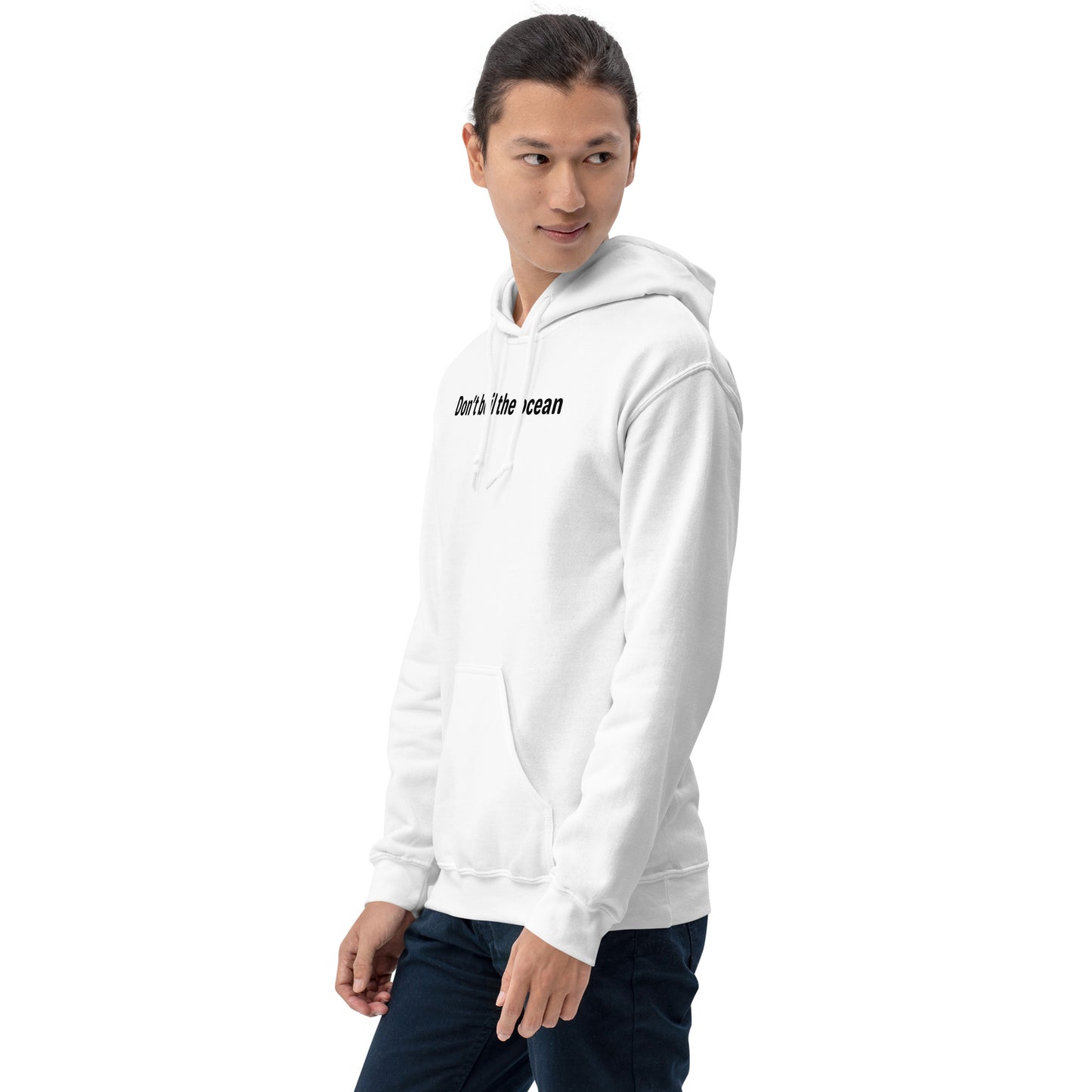 Don't boil the ocean - Black Text - Mens Hoodie