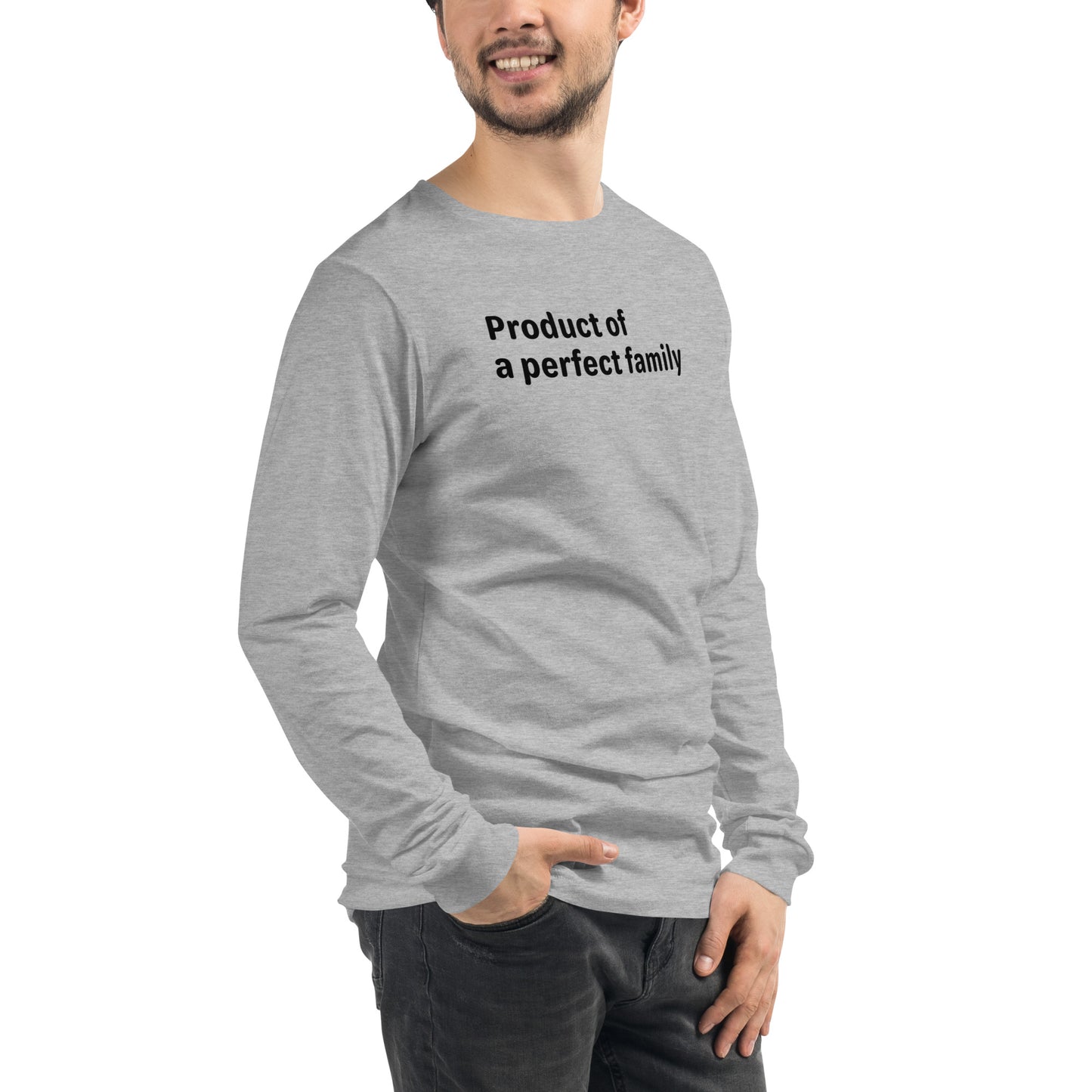 Product of - Black text - Mens Long Sleeve Tee