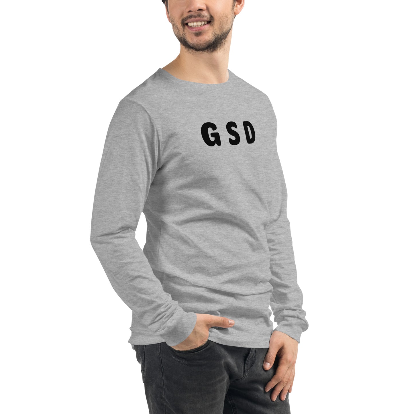 GSD - Black text - Mens Long Sleeve Tee