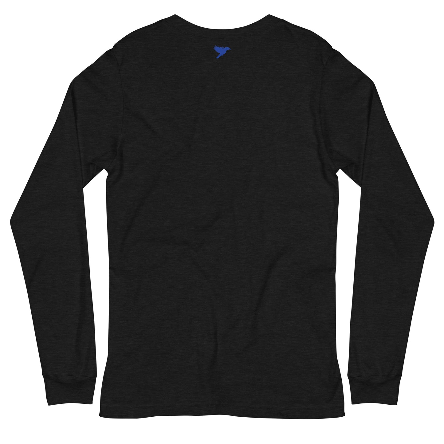 Volume Control - Blue text - Womens Long Sleeve Tee