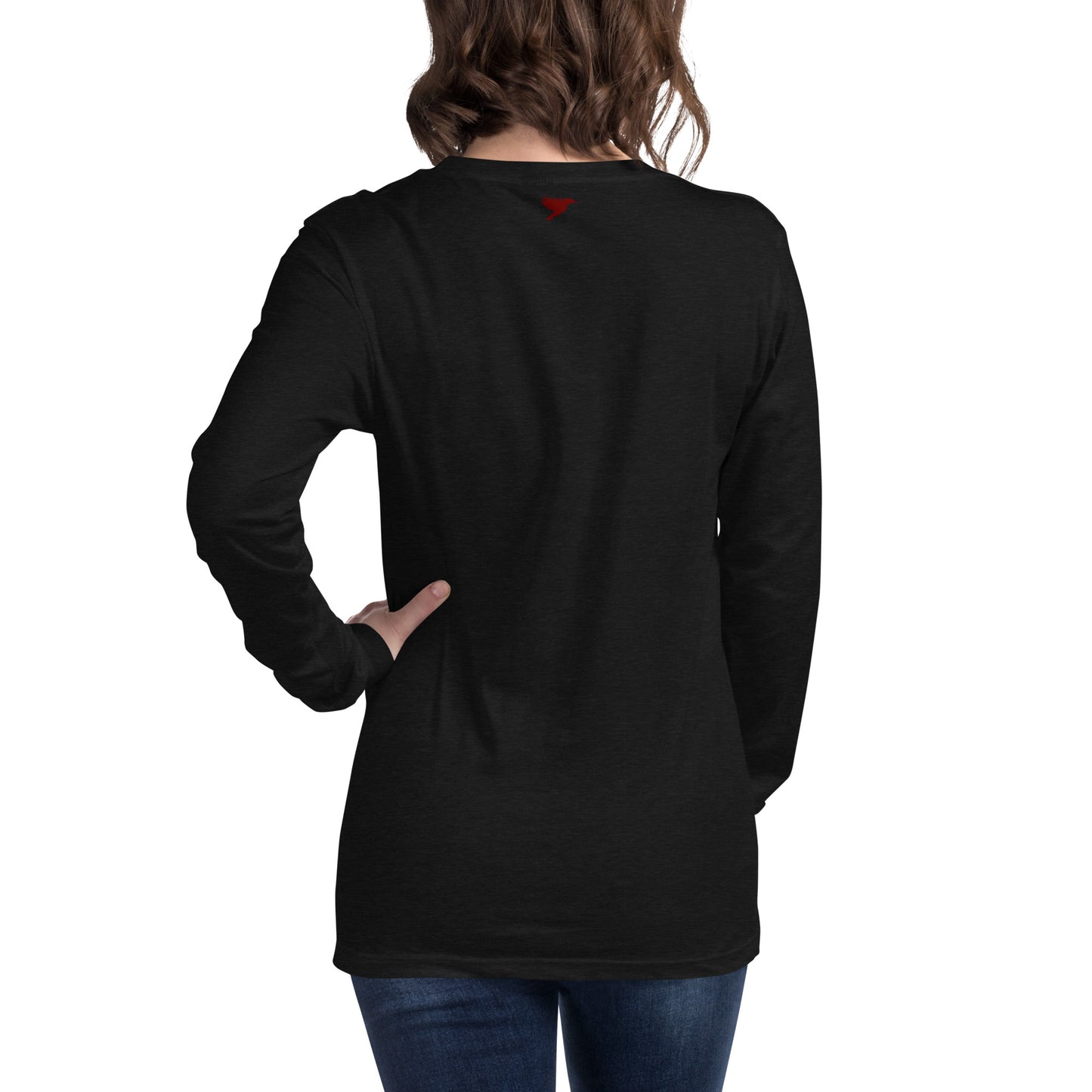 Play the long game - Red text - Womens Long Sleeve Tee