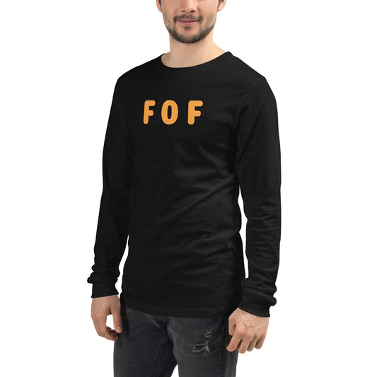 FOF - Orange text - Mens Long Sleeve Tee