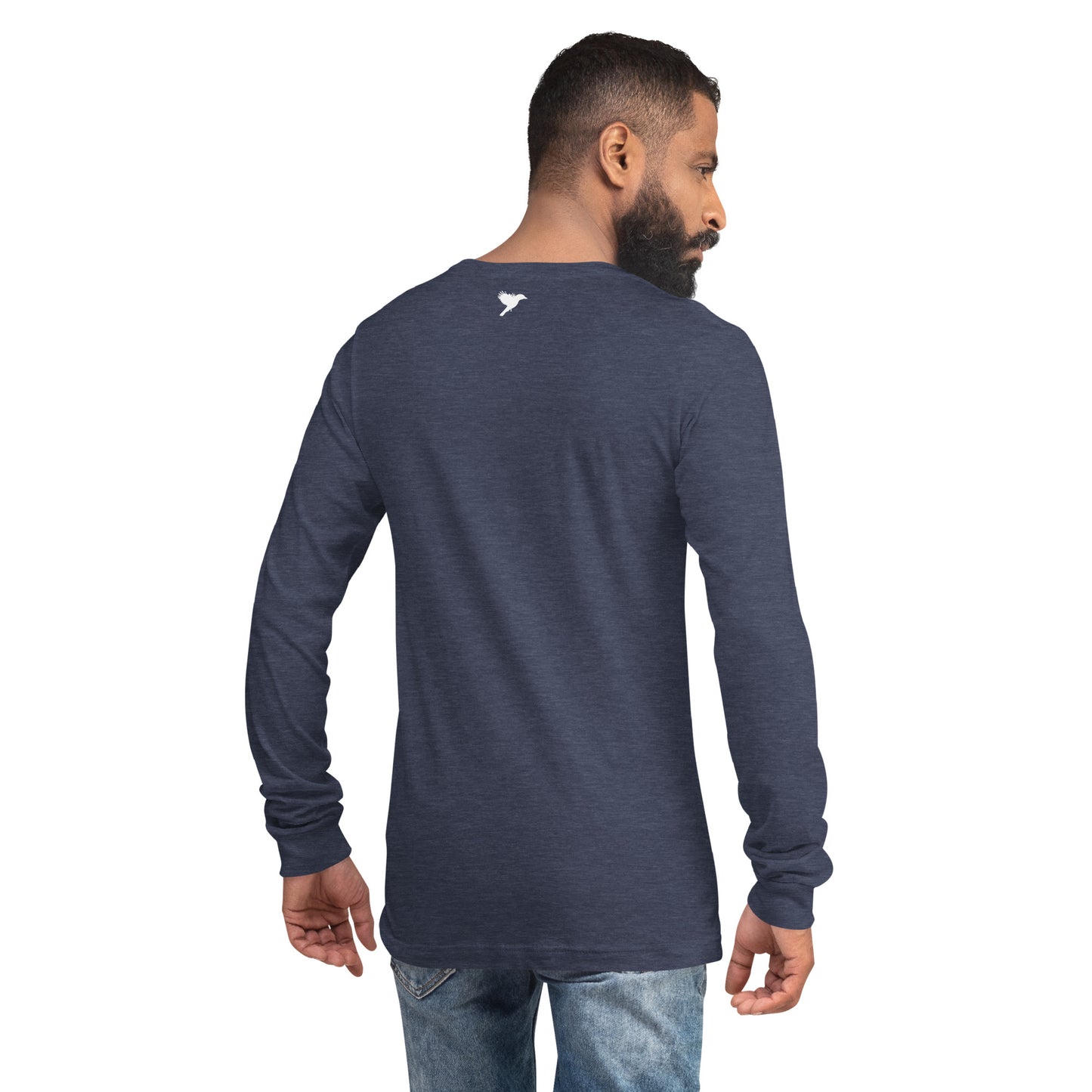 FOS - White text - Mens Long Sleeve Tee