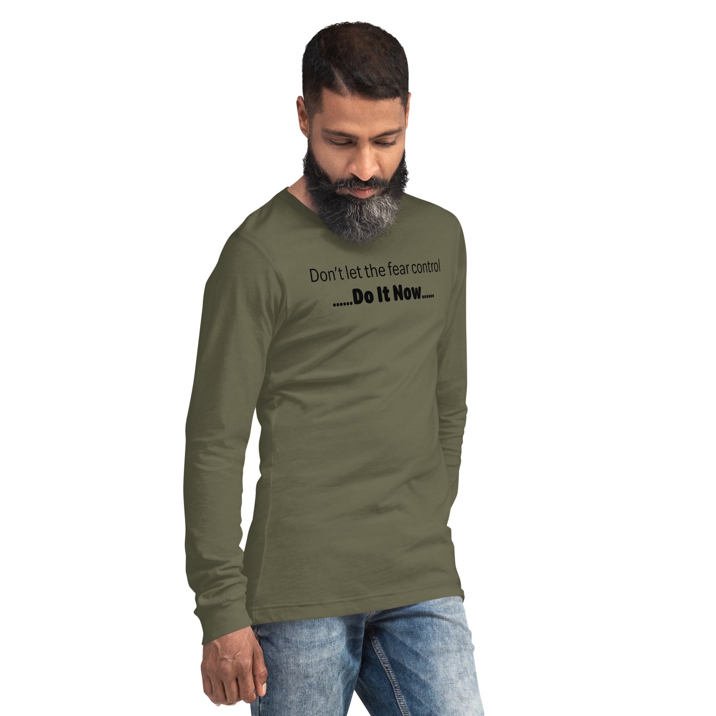 Fear - Black text - Mens Long Sleeve Tee