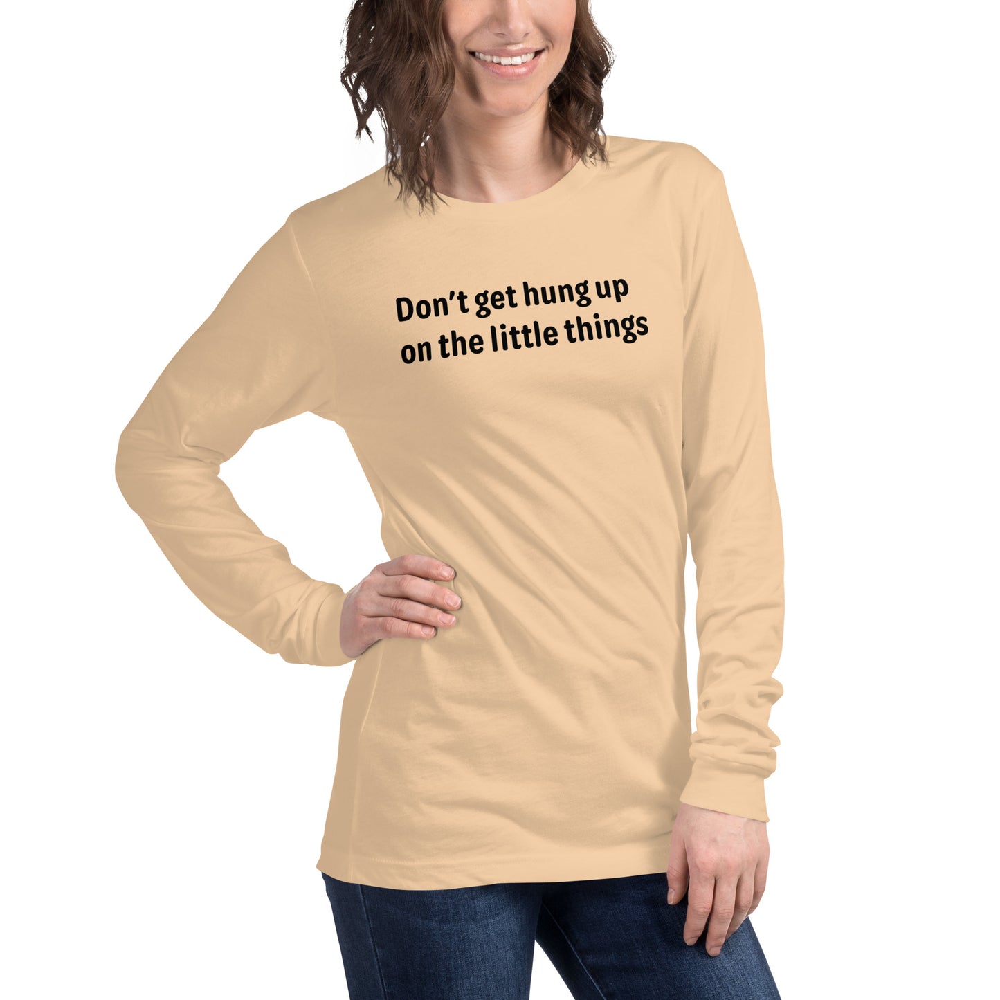 Little things - Black text - Womens Long Sleeve Tee