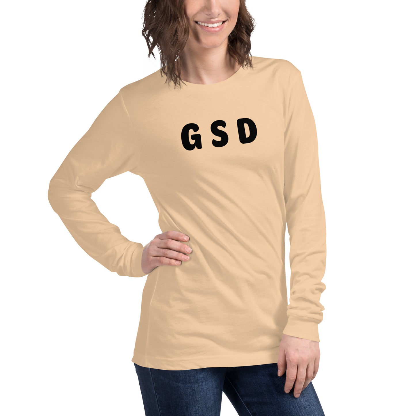 GSD - Black text - Womens Long Sleeve Tee