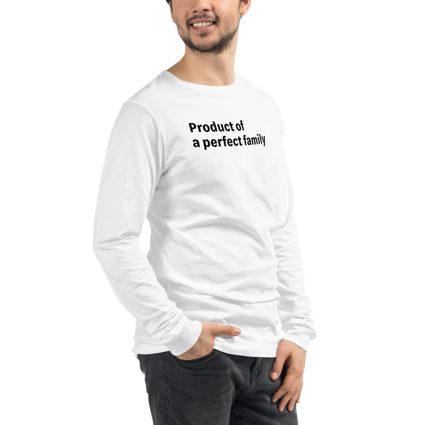 Product of - Black text - Mens Long Sleeve Tee