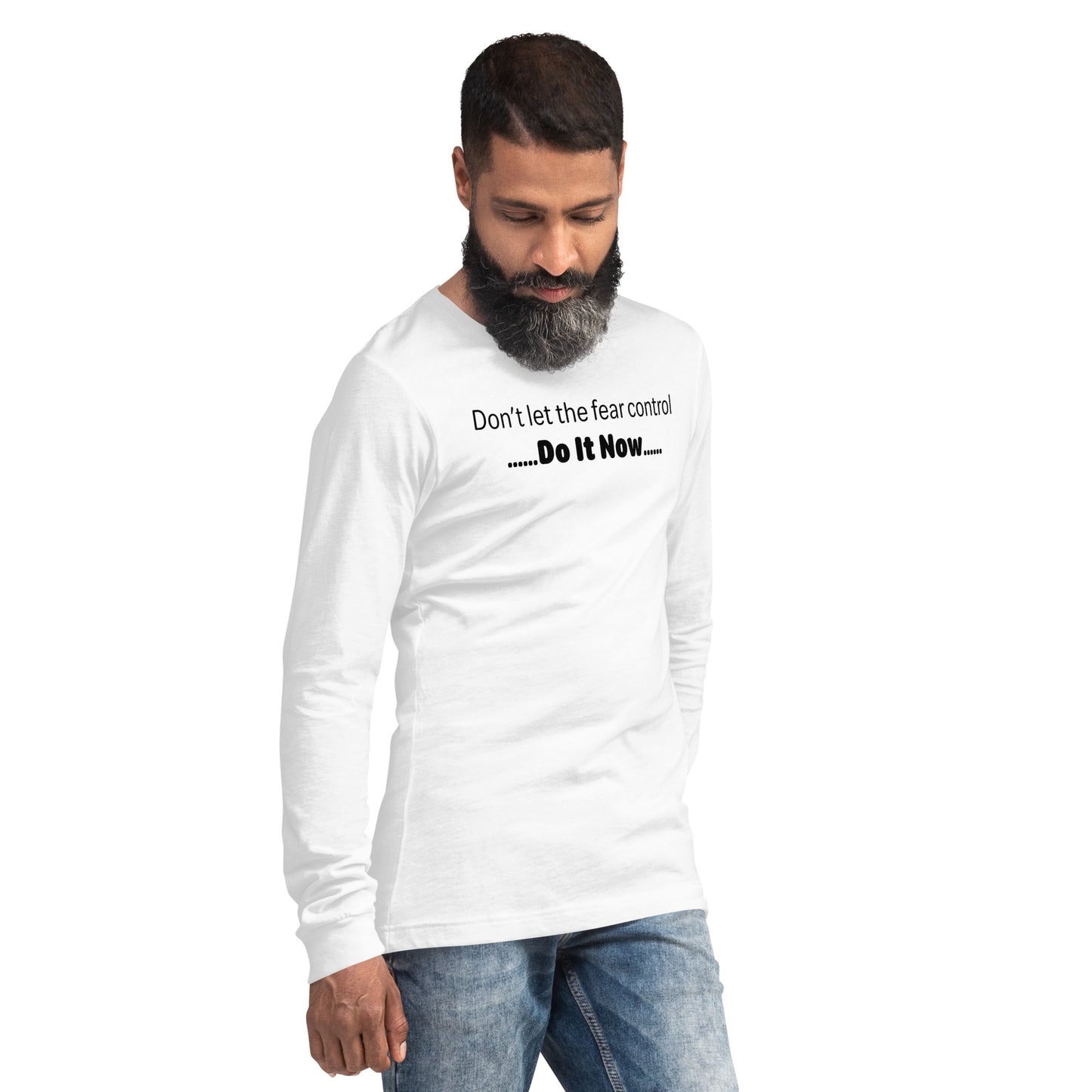 Fear - Black text - Mens Long Sleeve Tee