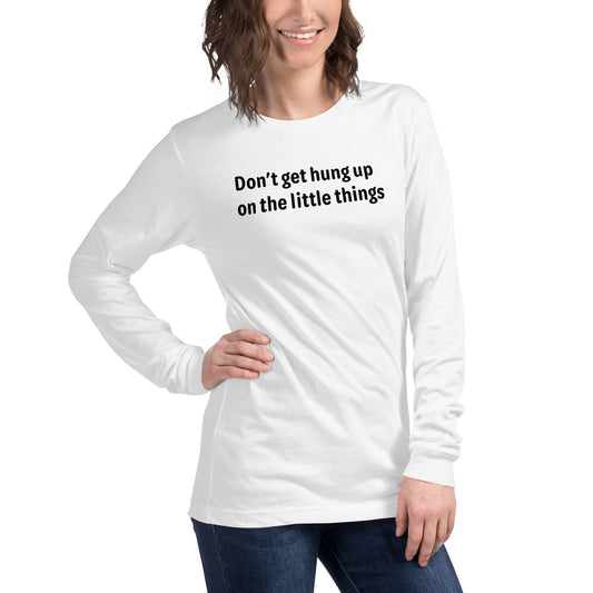 Little things - Black text - Womens Long Sleeve Tee