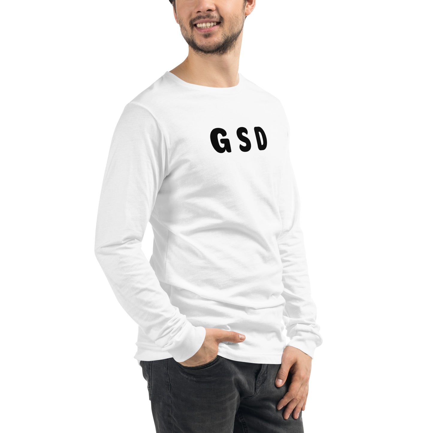 GSD - Black text - Mens Long Sleeve Tee