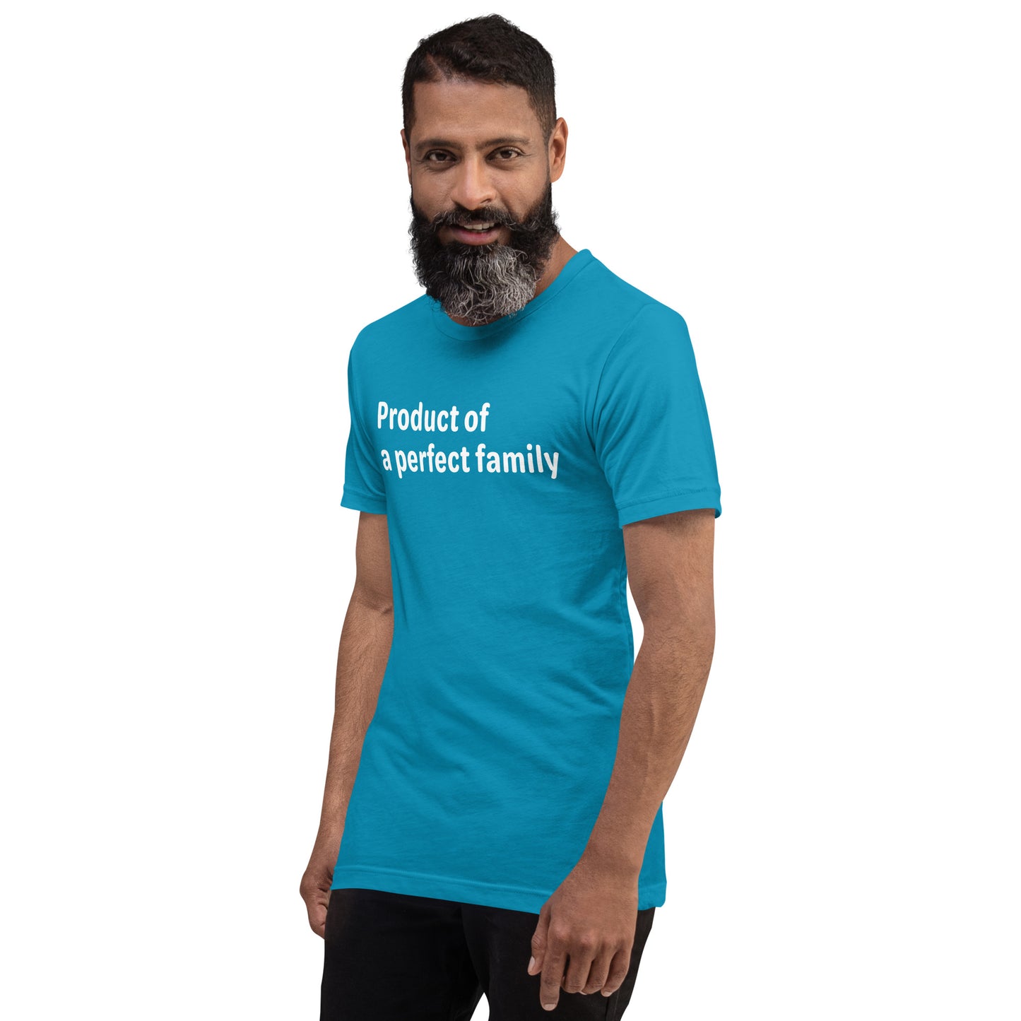 Product of - White Text - Mens T-Shirt