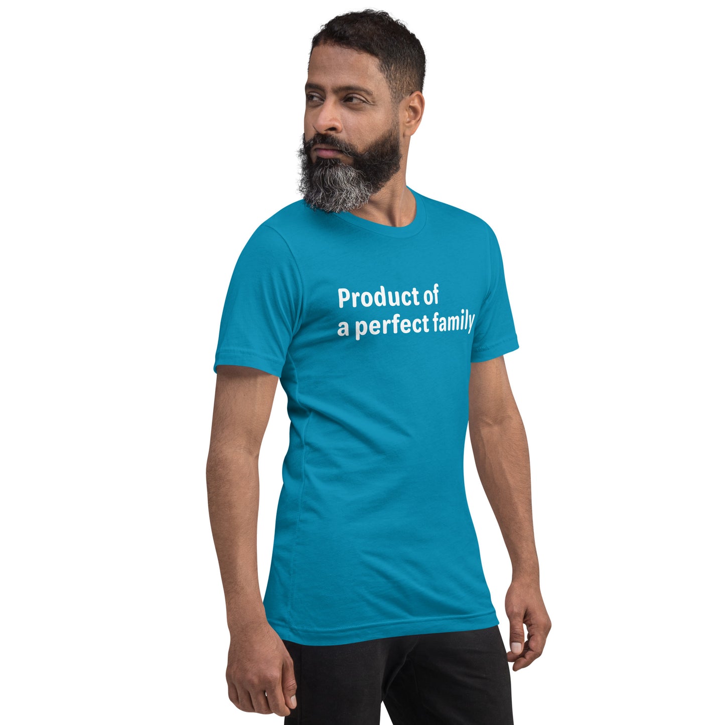 Product of - White Text - Mens T-Shirt