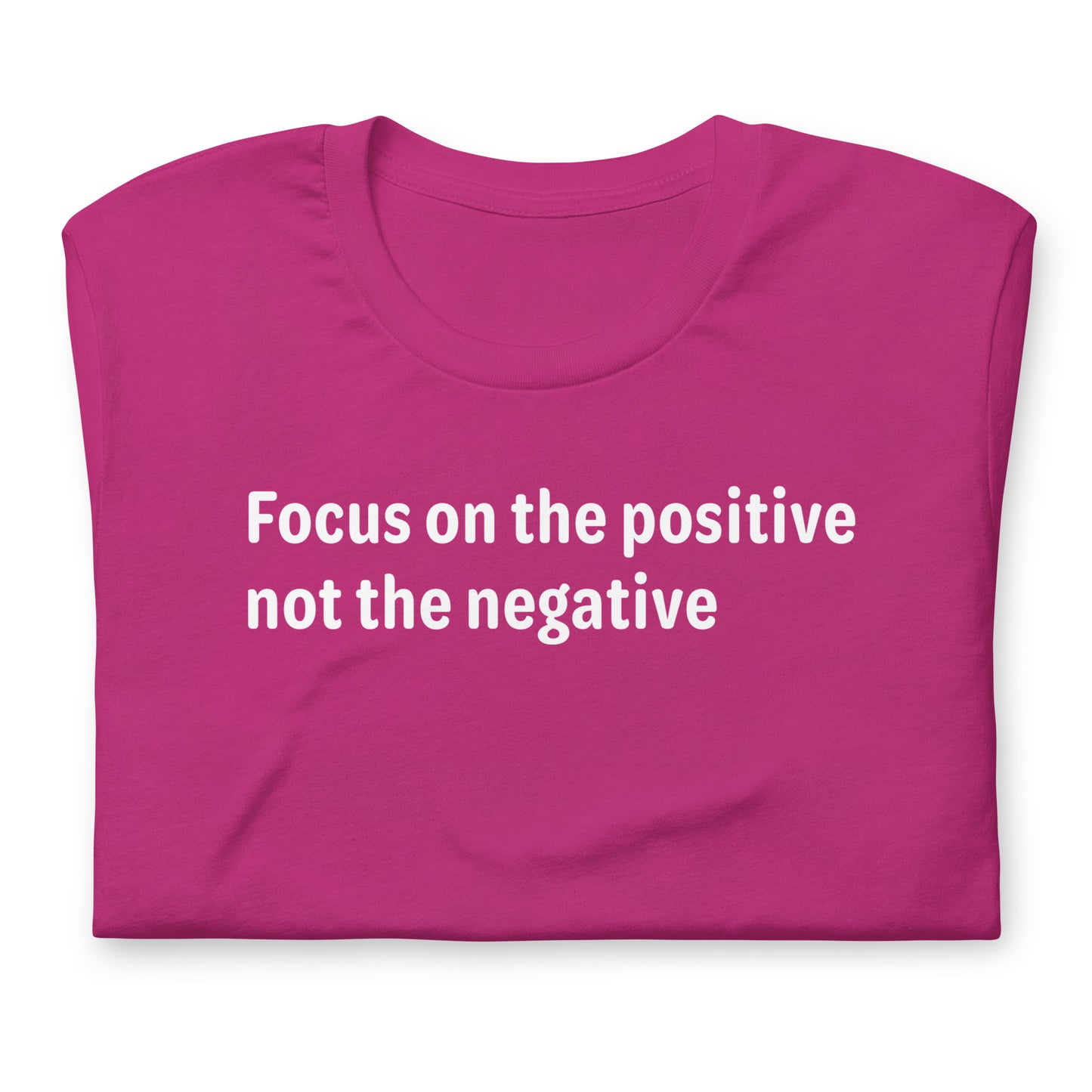 Positive Focus - White Text - Womens T-Shirt