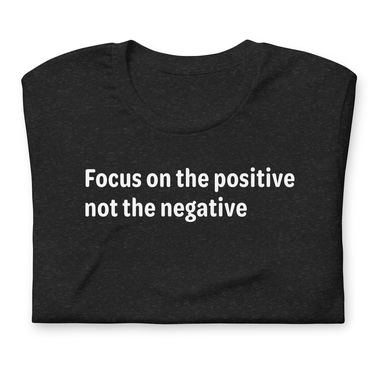 Positive Focus - White Text - Womens T-Shirt