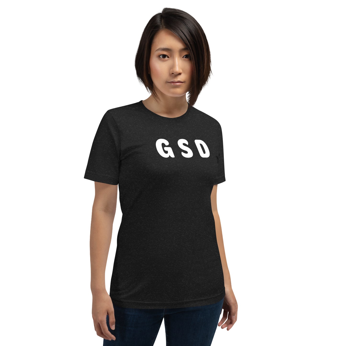 GSD - White Text - Womens T-Shirt