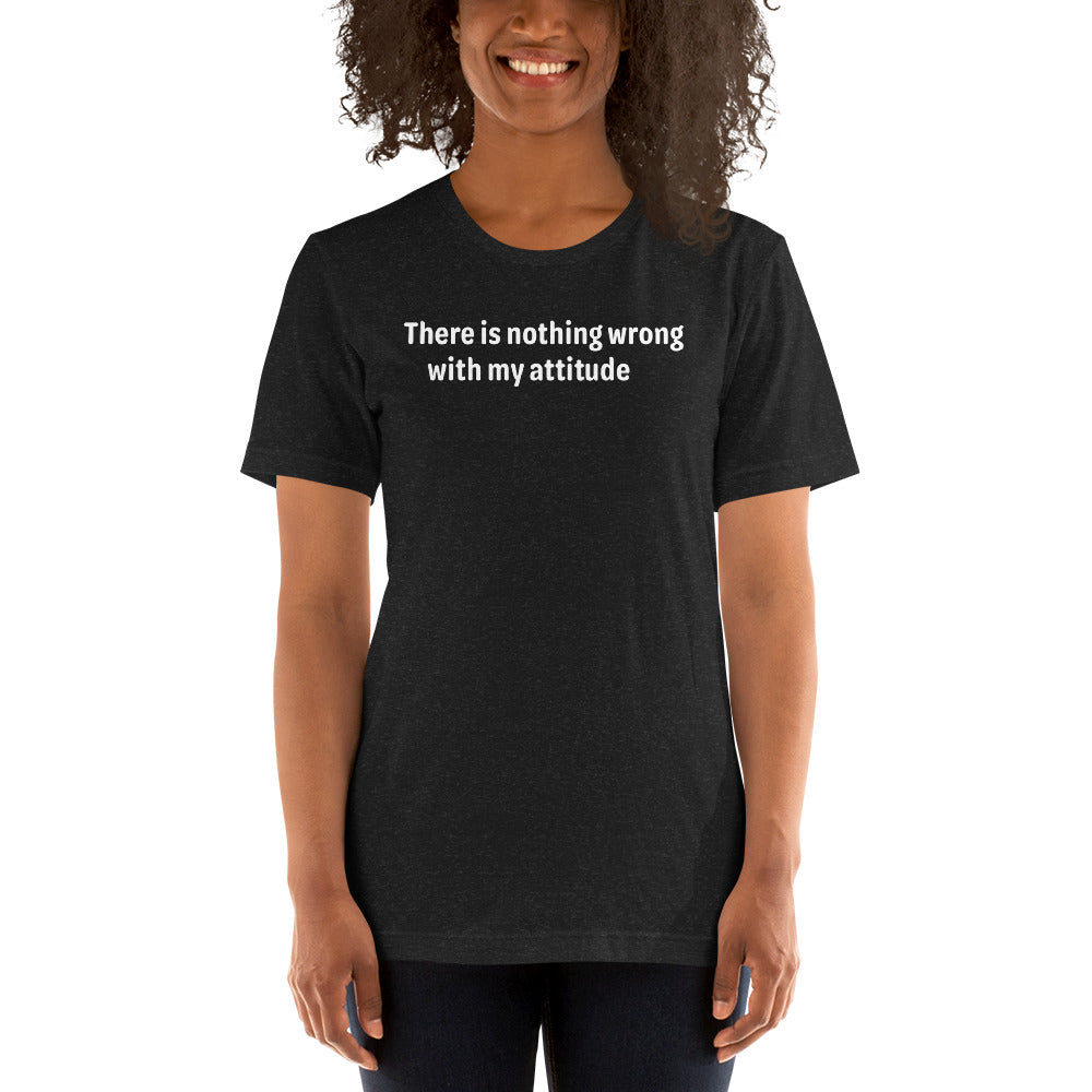 Attitude - White Text - Womens T-Shirt