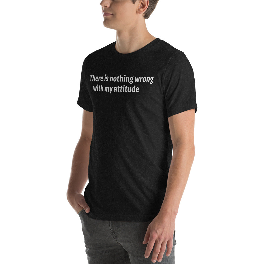 Attitude - White Text - Mens T-Shirt