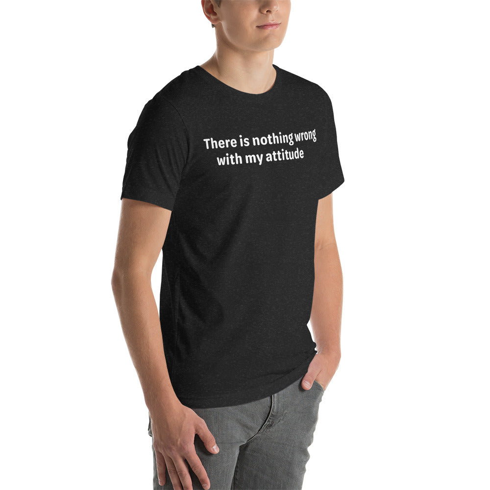 Attitude - White Text - Mens T-Shirt