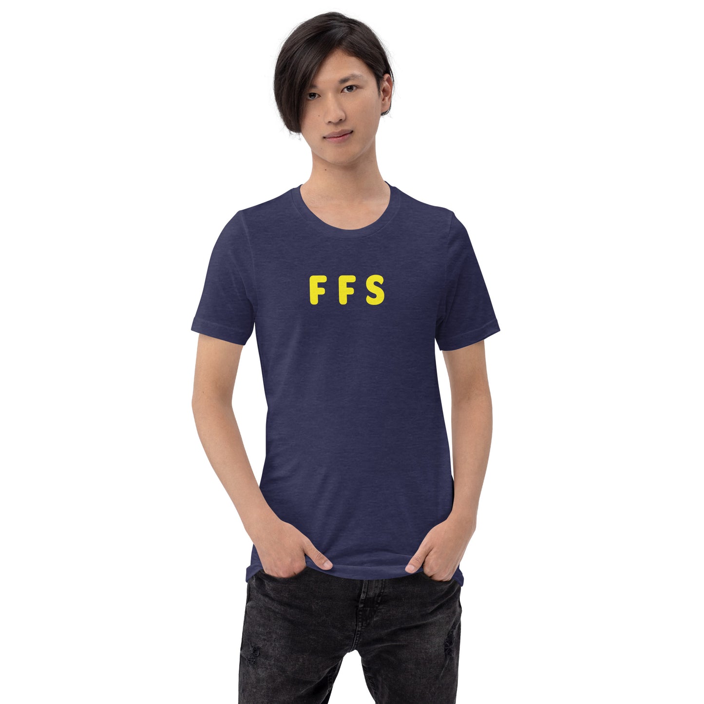 FFS - Yellow Text - Mens T-Shirt