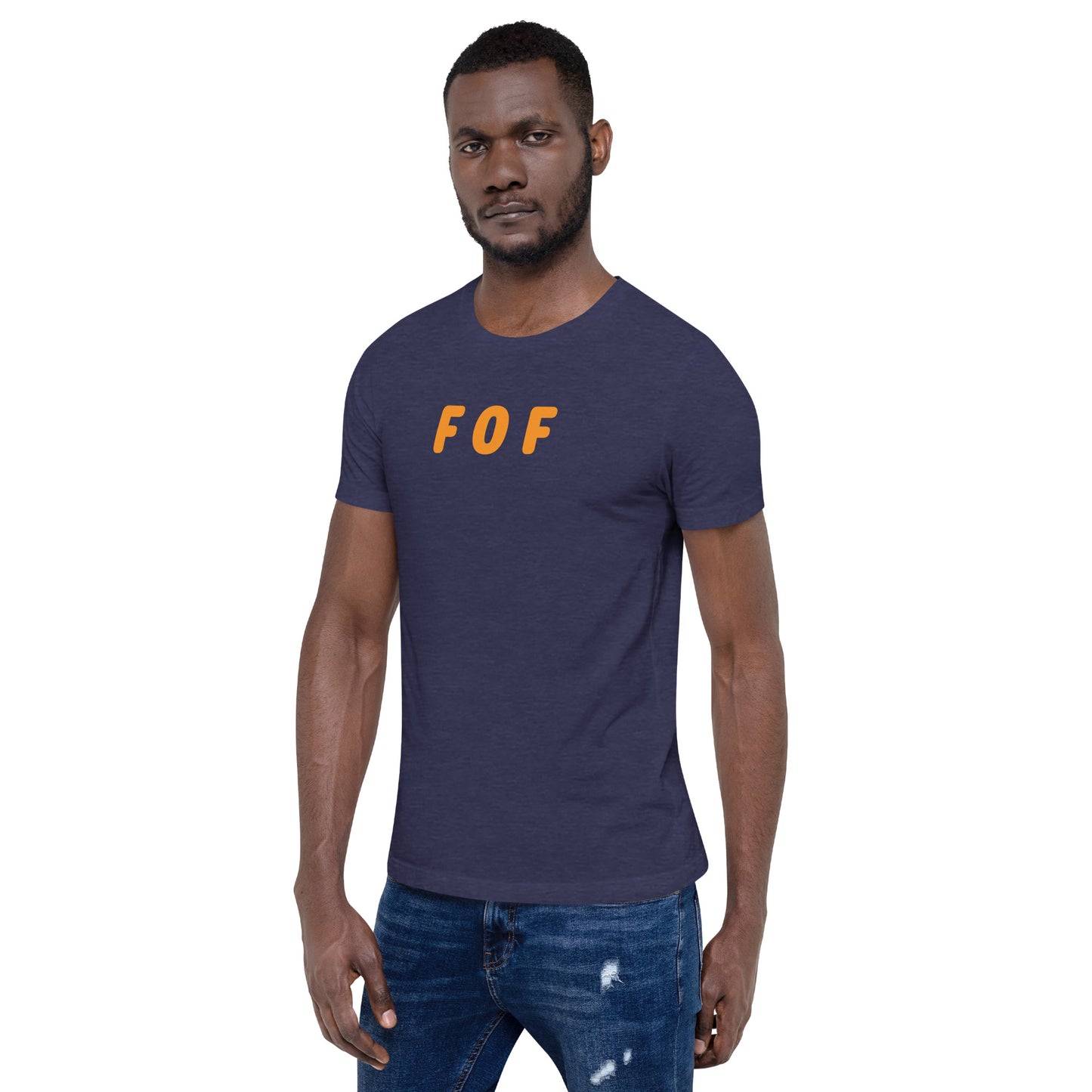 FOF - Orange Text - Mens T-Shirt