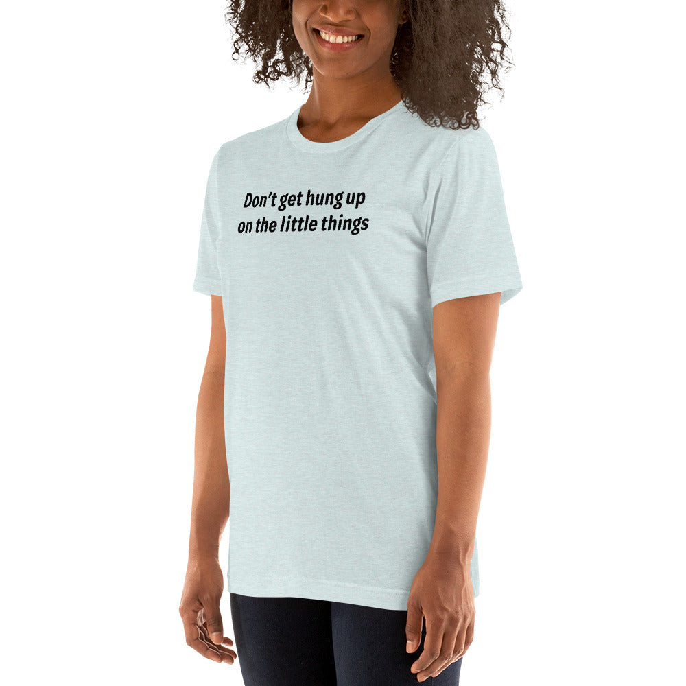 Little things - Black Text - Womens T-Shirt