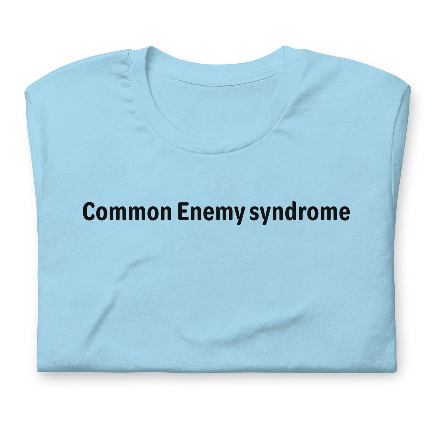 Common Enemy Syndrome - Black Text - Womens T-Shirt