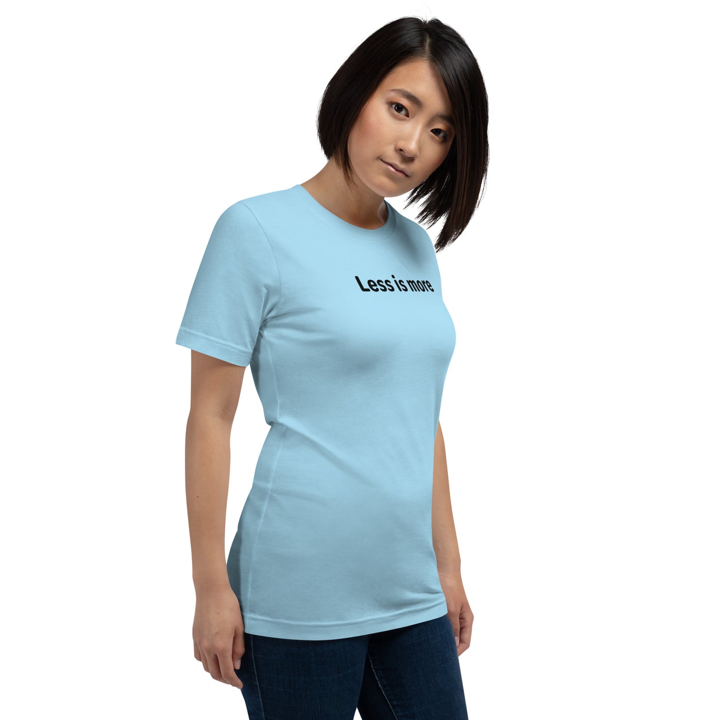 Less is more - Black Text - Womens T-Shirt