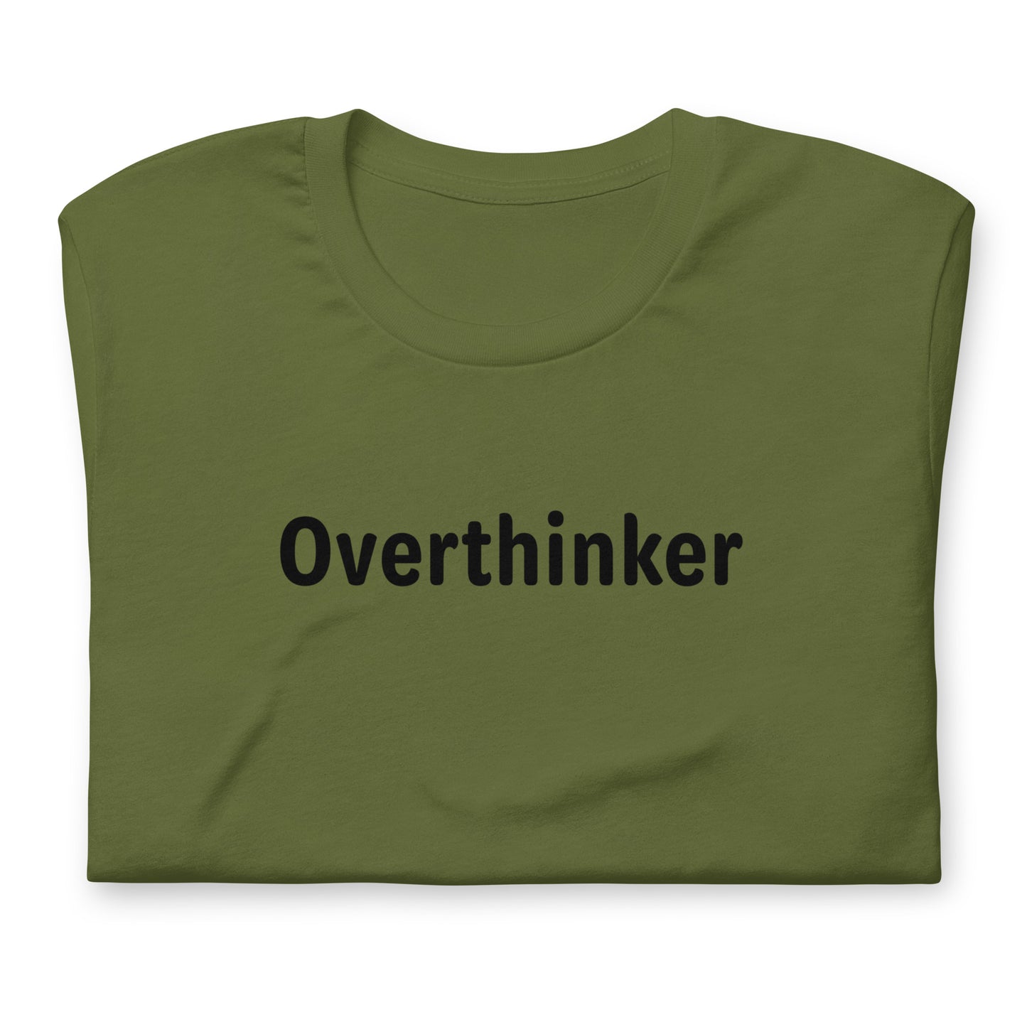 Overthinker - Black Text - Mens T-Shirt