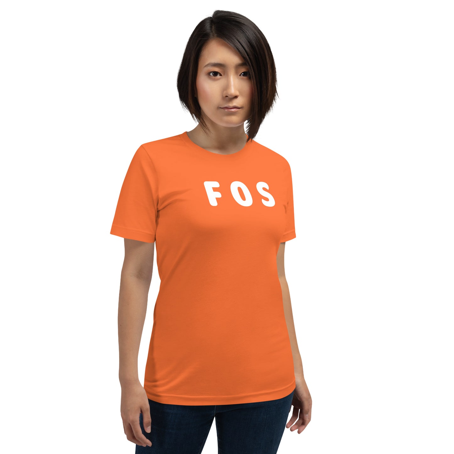 FOS - White Text - Womens T-Shirt