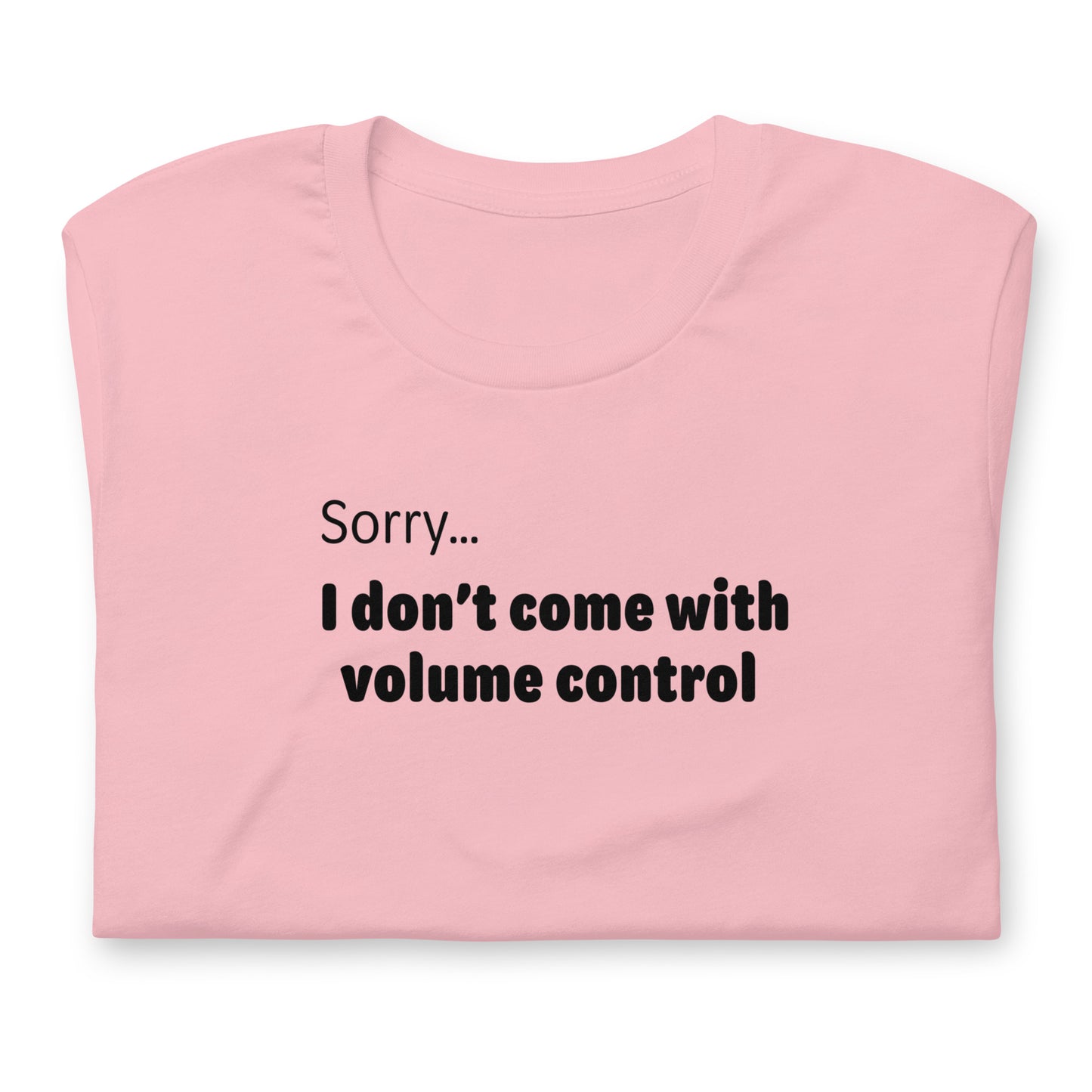 Volume control - Black Text - Womens T-Shirt